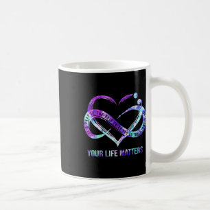 Caneca De Café Sua Vida Problemática Prevenção Suicida De Semicol