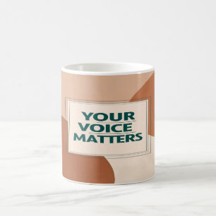 Caneca De Café Sua Voz Importa opção 3