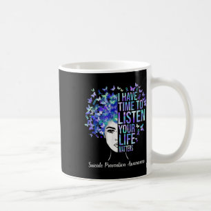 Caneca De Café Suas vidas Problemas Prevenção Suicídio Sensibiliz
