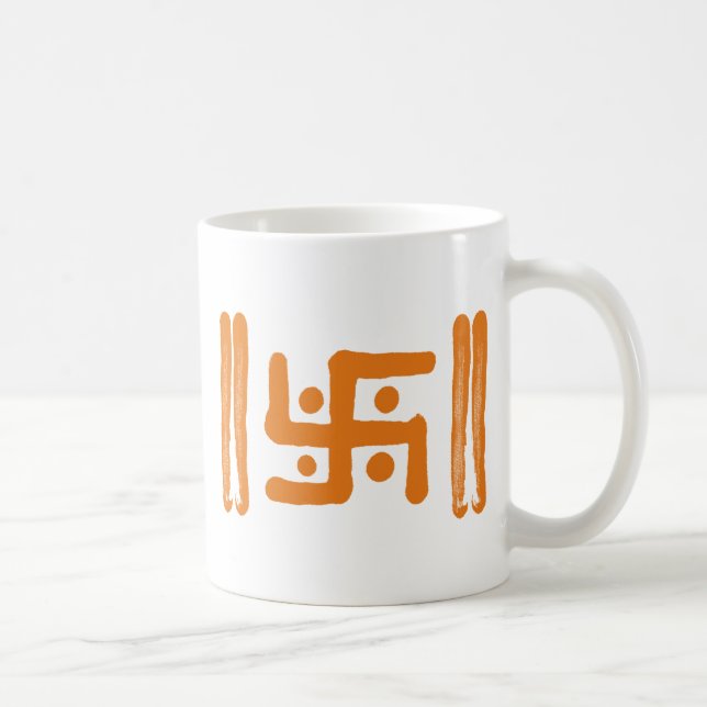 Caneca De Café Suástica: Símbolo religioso indiano (Direita)