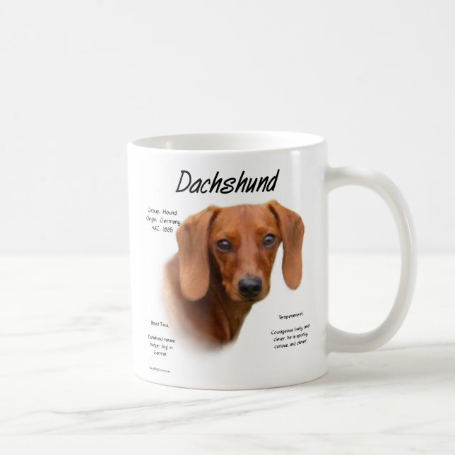 Caneca De Café Suave Canhão Dachshund (Direita)