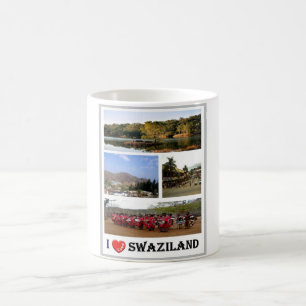 Caneca De Café Suazilândia - Eu Amo -