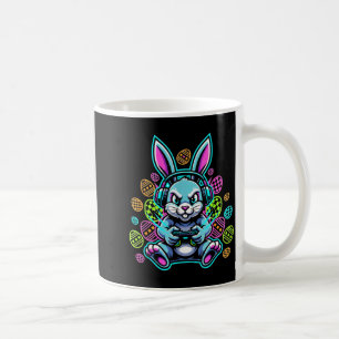 Caneca De Café Suba de nível fones de ouvido coelho bonitinho de