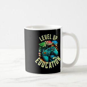 Caneca De Café Suba de Nível Sua Educação - Professor Inspirado e