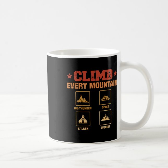 Caneca De Café Suba Todas as Montanhas Big Thunder Space Splashs  (Direita)