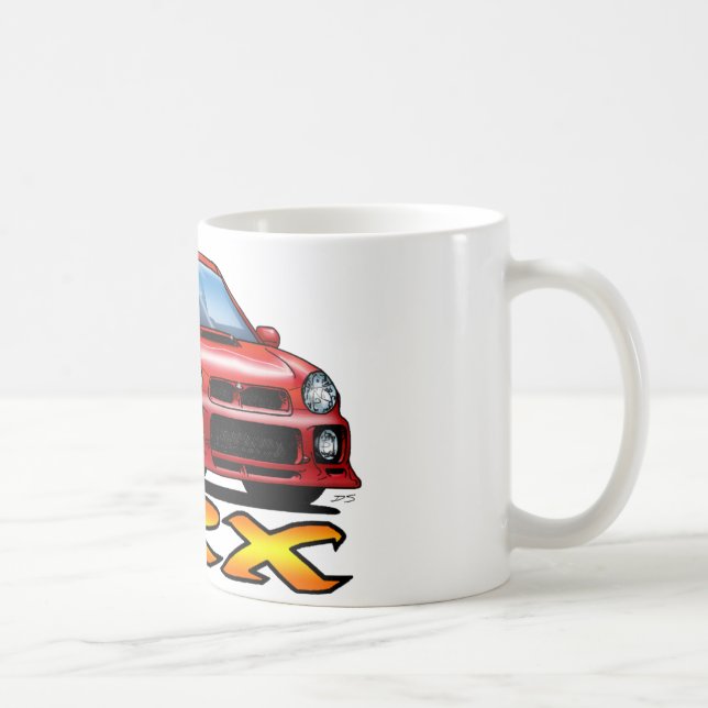Caneca De Café Subaru WRX_red (Direita)