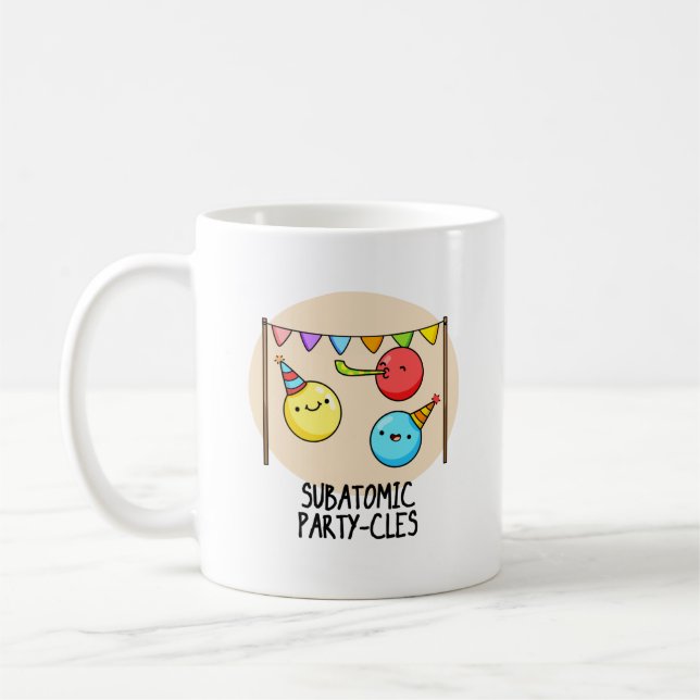 Caneca De Café Subatômicos - Funny Science Pun (Esquerda)