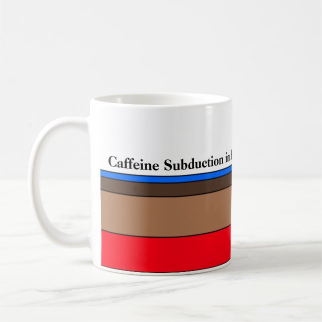 Caneca De Café Subducção de Cafeína em Andamento (Esquerda)
