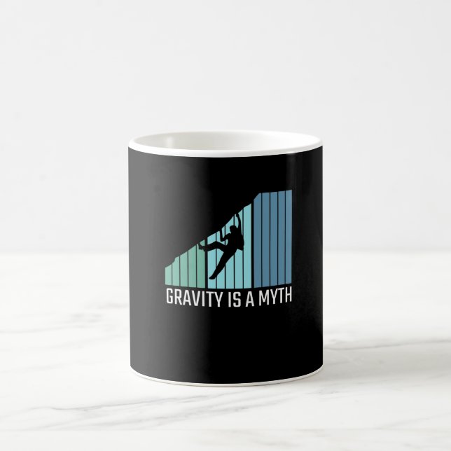 Caneca De Café Subindo - A gravidade é um mito (Centro)