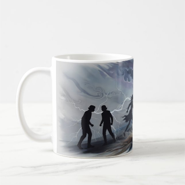 Caneca De Café Subindo Aquele Morro — Caça à Tempestade e Relâmpa (Esquerda)