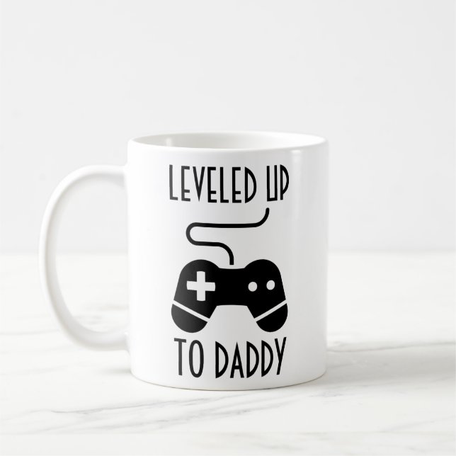 Caneca De Café Subiu Para Papai Caneca, Novo Presente Para Pai, (Esquerda)
