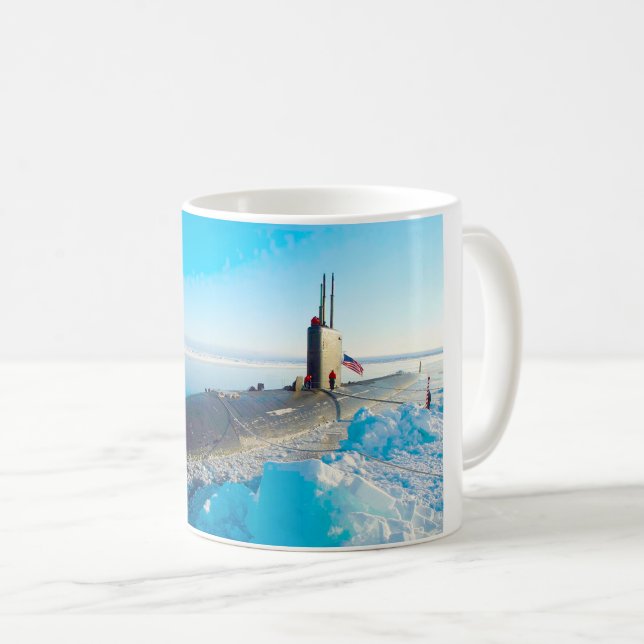 Caneca De Café SUBMARINO DE ATAQUE RÁPIDO DOS EUA - SSN-767 Mug (Frente Esquerda)