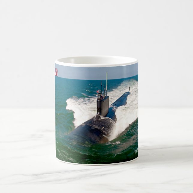 Caneca De Café SUBMARINO DE ATAQUE RÁPIDO DOS EUA - SSN-781 Mug (Centro)