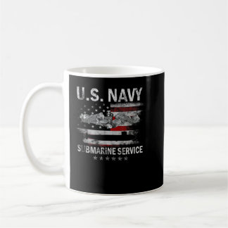 Caneca De Café Submarinos de Marinho dos EUA Serviço Silencioso V
