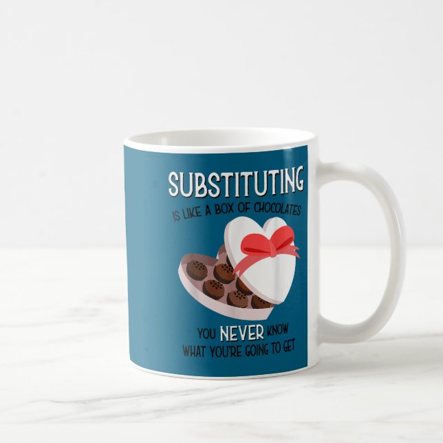 Caneca De Café Substitute School Teacher Valentine S Day Gift For (Direita)