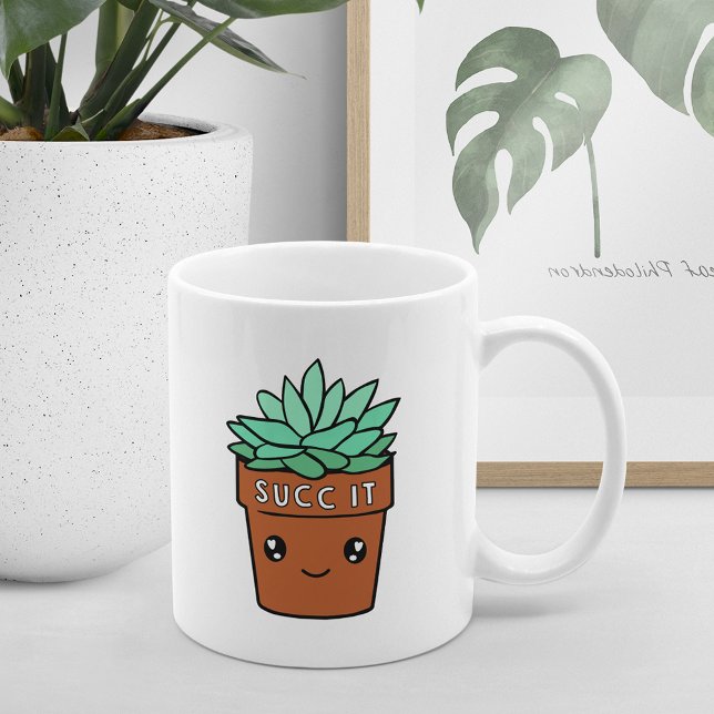 Caneca De Café Succ It | Fábrica Funny Succult Lover (Criador carregado)