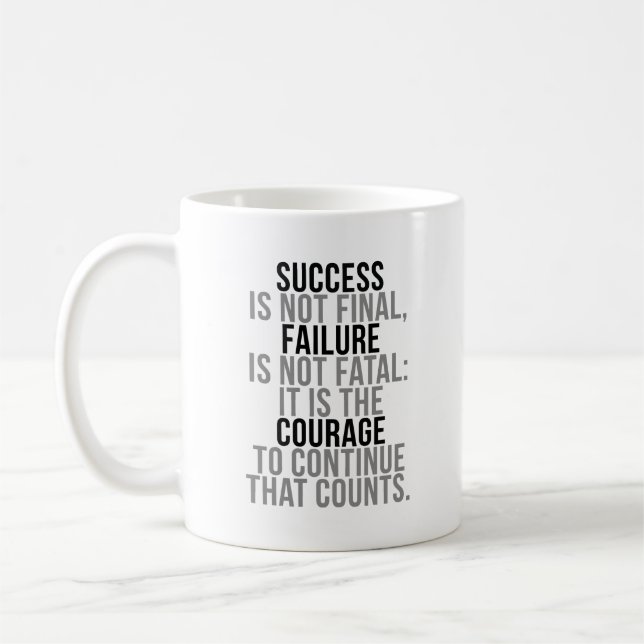 Caneca De Café Sucesso Não É Final (Esquerda)