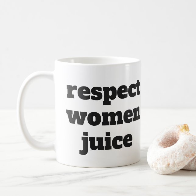 Caneca De Café Suco das mulheres do respeito (Com Donut)