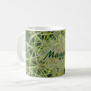 Caneca De Café Sudoeste Adiciona o Nome Barrel Cactus