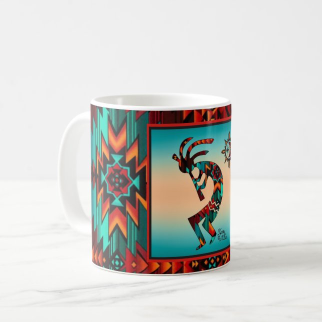 Caneca De Café Sudoeste de Kokopelli Coffee Mug (Frente Esquerda)