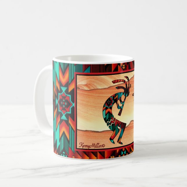 Caneca De Café Sudoeste de Kokopelli Coffee Mug (Frente Esquerda)