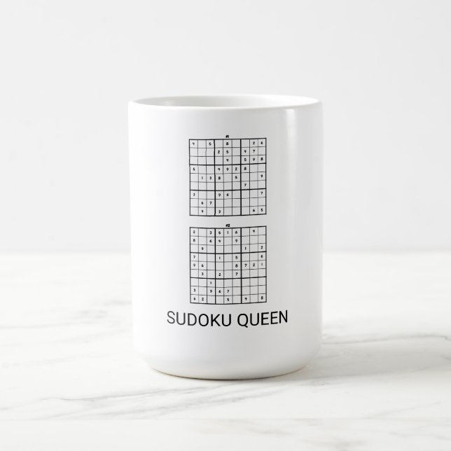 CANECA DE CAFÉ SUDOKU QUEEN FUNNY (Centro)
