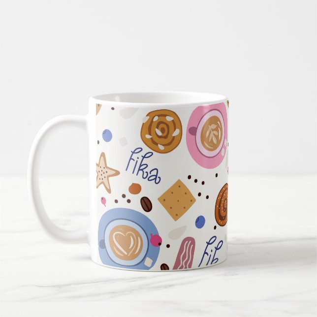 Caneca De Café Sueco Fika (Esquerda)