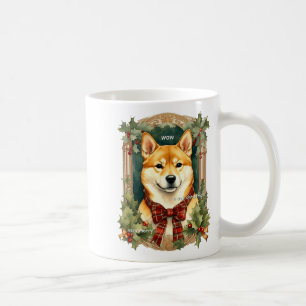 Caneca De Café Suéter de Natal Doge Shiba Inu Masculino Longo