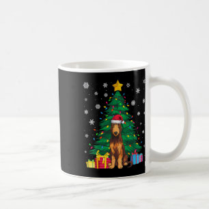 Caneca De Café Suéter Feio Árvore Xmas Luzes de Lobo Irlandês