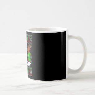 Caneca De Café Suéter Feio de Natal Renardos Jogando Futebol Xm