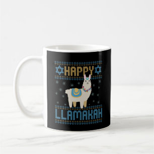 Caneca De Café Suéter Feio e Divertido do Feriado Judaico de Hanu