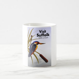 Caneca De Café Suffolk England Viagens vintage Art