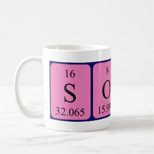 Caneca De Café Sugir mesa periódica