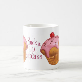 Caneca De Café Sugue-o acima do cupcake