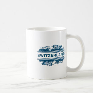 Caneca De Café Suíça Alpes Suíços Esqui Presente Souvenir