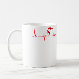 Caneca De Café Suíça Futebol Bandeira Suíça Batimento Cardíaco Ek