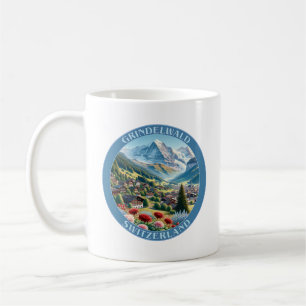 Caneca De Café Suiça Grindelwald e Montanha Eiger
