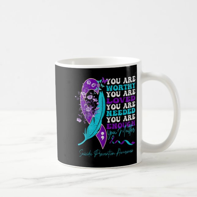 Caneca De Café Suicide-prevention Awareness-sitive-motivational-s (Direita)