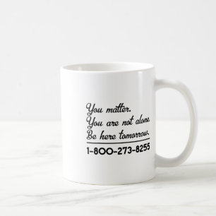 Caneca De Café Suicídio Linha direta - Prevenção do suicídio