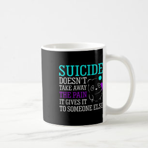 Caneca De Café Suicídio Não Elimina O Apoio À Sensibilização Para