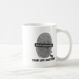 Caneca De Café Suicídio Prevenção de seus problemas de vida Suicí