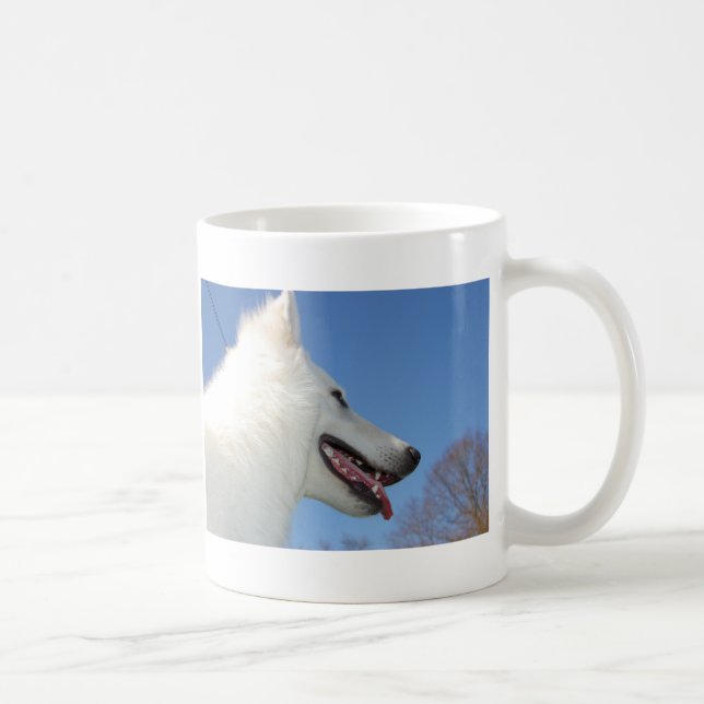 Caneca De Café Suíços cães pastor branqueam (Direita)