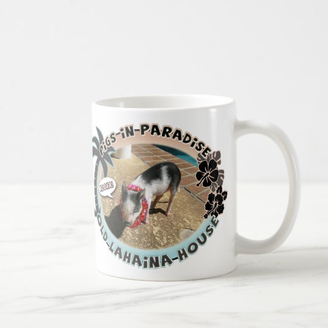 Caneca De Café Suínos no Paraíso (Direita)