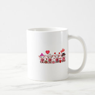 Caneca De Café Suínos saborosos Fazenda no dia de Namorados Porco