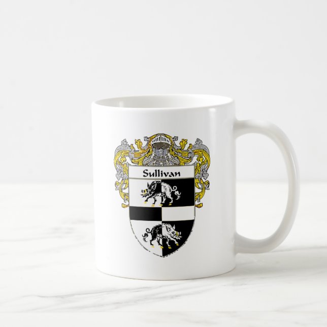 Caneca De Café Sullivan-Coat-of-Arms-Mantled-300x300 (Direita)
