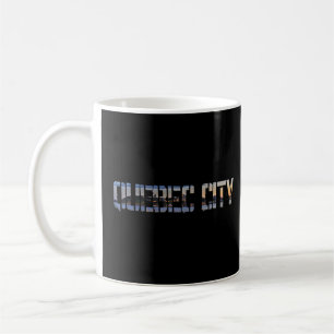 Caneca De Café Sumário de Quebec City Canada para mulheres mascul