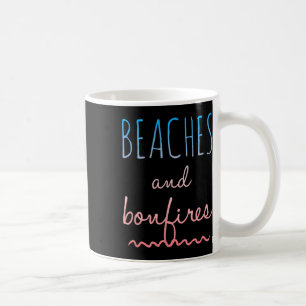 Caneca De Café Summer Beaches Bonfire Adorava Dizer Férias Férias