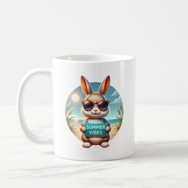 Caneca De Café Summer Bunny (Esquerda)