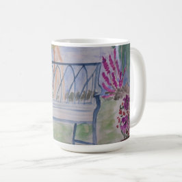Caneca De Café Summer Garden Bench