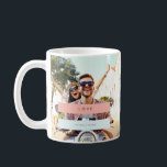 Caneca De Café Summer Love<br><div class="desc">Fita azul clara e cor-de-rosa.</div>